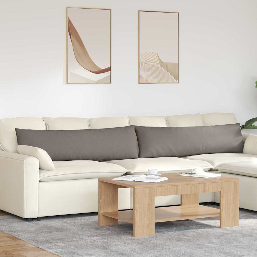 Μαξιλάρι Καναπέ 2 pcs Taupe 145 x 40 εκ. ύφασμα