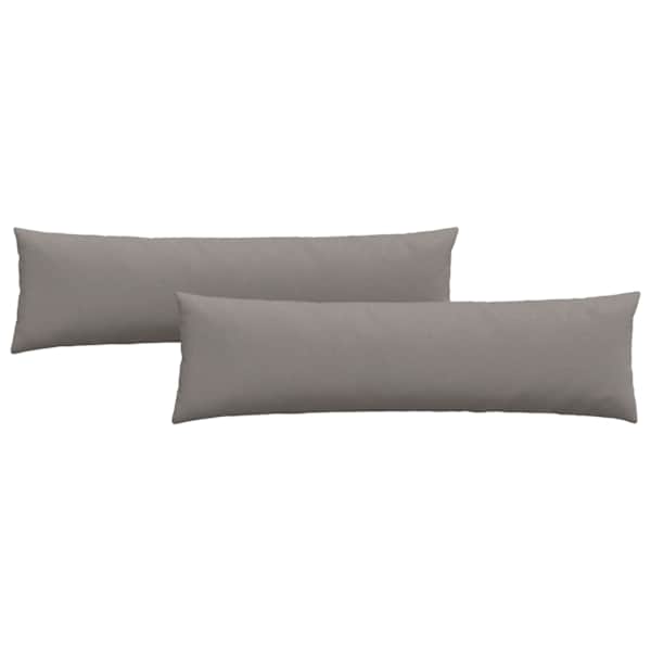 vidaXL Diivanipadjad 2 tk kangas Pruunikashall 145 x 40 cm