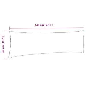 Pohovkové polštáře 2 pcs Taupe 145 x 40 cm textil - obrázek 9