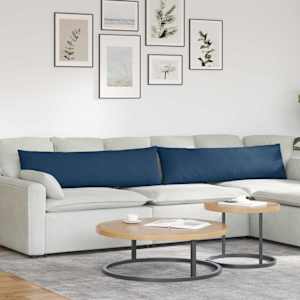Pohovkové polštáře 2 pcs Modrá 145 x 40 cm textil - obrázek 1