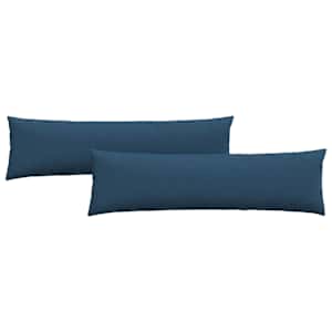 Pohovkové polštáře 2 pcs Modrá 145 x 40 cm textil - obrázek 2