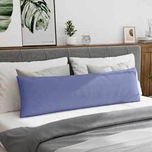 Pohovkové polštáře 2 pcs Modrá džínovina 145 x 40 cm textil - obrázek 4