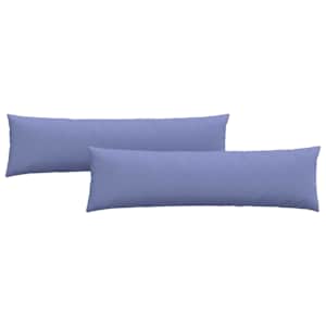 Pohovkové polštáře 2 pcs Modrá džínovina 145 x 40 cm textil - obrázek 2