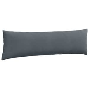 Pohovkové polštáře 2 pcs Tmavě šedá 145 x 40 cm Žebrovaná látka - obrázek 5