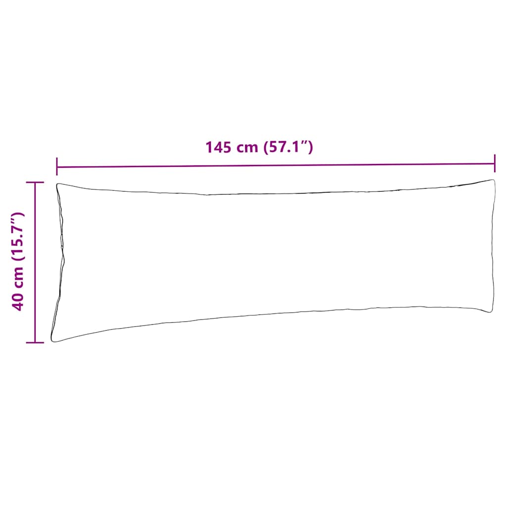 Μαξιλάρι Καναπέ 2 pcs Κίτρινο 145 x 40 εκ. Υφασμάτινο Κορντουρά - Image 9