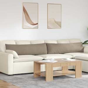Pohovkové polštáře 2 pcs Taupe 145 x 40 cm textil - obrázek 1