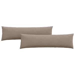 Pohovkové polštáře 2 pcs Taupe 145 x 40 cm textil - obrázek 2