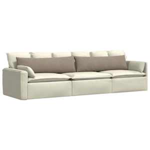 Pohovkové polštáře 2 pcs Taupe 145 x 40 cm textil - obrázek 3