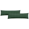 vidaXL Diivanipadjad 2 pcs Tume rohelise 145 x 40 cm Korter kangas