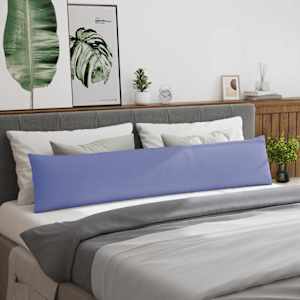 Pohovkové polštáře 2 pcs Modrá džínovina 200 x 40 cm textil - obrázek 4