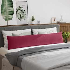 Pohovkové polštáře 2 pcs Víno Červené 200 x 40 cm - obrázek 4
