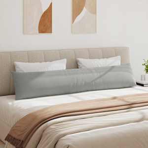 Pohovkové polštáře 2 pcs Světle šedá 200 x 40 cm textil - obrázek 4