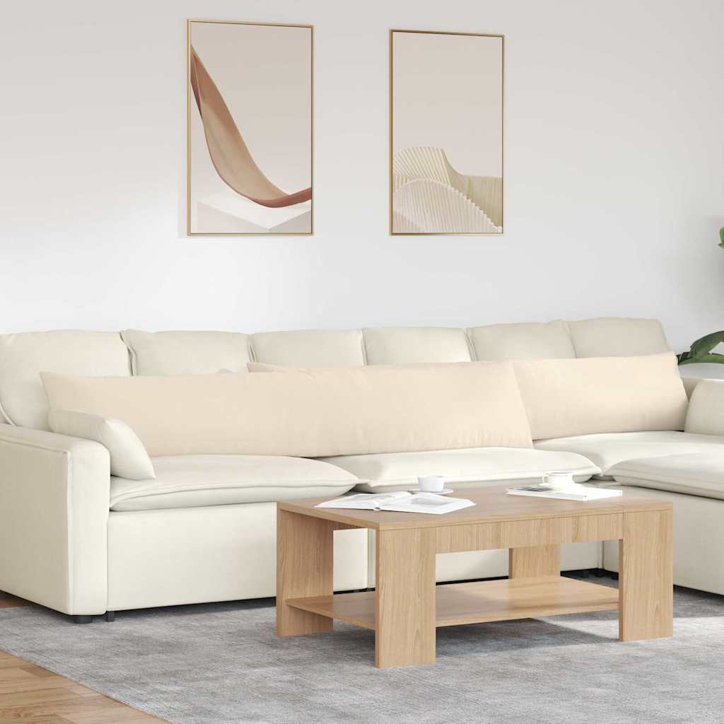 vidaXL Perne pentru canapea 2 pcs Bej 200 x 40 cm țesătură