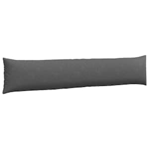 Pohovkové polštáře 2 pcs Tmavě šedá 200 x 40 cm Žebrovaná látka - obrázek 5
