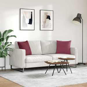 Pohovkové polštáře 2 pcs Víno Červené 45 x 45 cm textil - obrázek 4