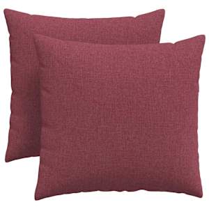 Pohovkové polštáře 2 pcs Víno Červené 45 x 45 cm textil - obrázek 2