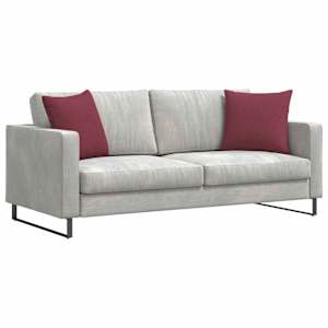 Pohovkové polštáře 2 pcs Víno Červené 45 x 45 cm textil - obrázek 3
