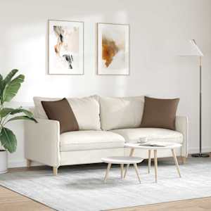 Pohovkové polštáře 2 pcs Hnědá 45 x 45 cm textil - obrázek 4
