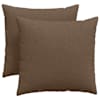 vidaXL Diivanipadjad 2 tk kangas Pruun 45 x 45 cm