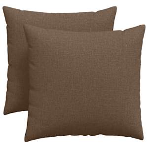Pohovkové polštáře 2 pcs Hnědá 45 x 45 cm textil - obrázek 2
