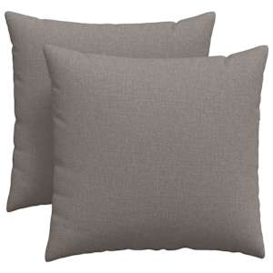 Pohovkové polštáře 2 pcs Taupe 45 x 45 cm textil - obrázek 2