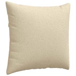 Pohovkové polštáře 2 pcs Krémová 45 x 45 cm textil - obrázek 5