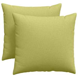Pohovkové polštáře 2 pcs Světlá zelená 45 x 45 cm textil - obrázek 2