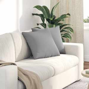 Pohovkové polštáře 2 pcs Oblačno šedá 45 x 45 cm textil - obrázek 1