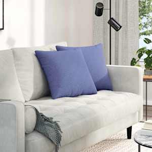 Pohovkové polštáře 2 pcs Modrá džínovina 45 x 45 cm textil - obrázek 1