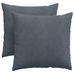 Pohovkové polštáře 2 pcs Tmavě šedá 45 x 45 cm Žebrovaná látka - obrázek 2