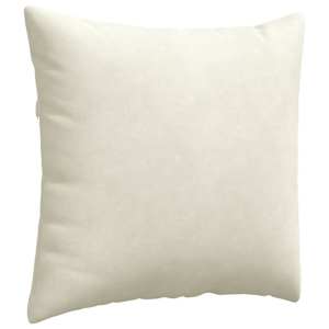 Pohovkové polštáře 2 pcs Krémová 45 x 45 cm Žebrovaná látka - obrázek 5