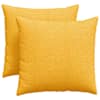 vidaXL Diivanipadjad 2 pcs Helekollane 45 x 45 cm Korter kangas