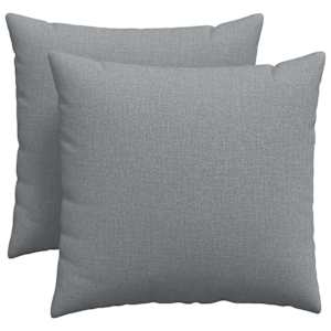 Pohovkové polštáře 2 pcs Světle šedá 50 x 50 cm textil - obrázek 2