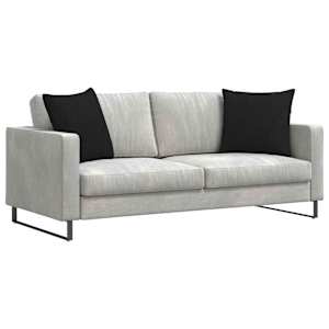Pohovkové polštáře 2 pcs Černá 50 x 50 cm textil - obrázek 3