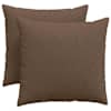 vidaXL Diivanipadjad 2 tk kangas Pruun 50 x 50 cm