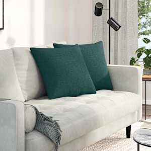 Pohovkové polštáře 2 pcs Tmavě zelená 50 x 50 cm textil - obrázek 1