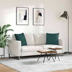 Pohovkové polštáře 2 pcs Tmavě zelená 50 x 50 cm textil - obrázek 4