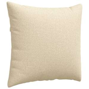 Pohovkové polštáře 2 pcs Krémová 50 x 50 cm textil - obrázek 5