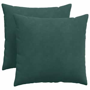 Pohovkové polštáře 2 pcs Tmavě zelená 50 x 50 cm - obrázek 2