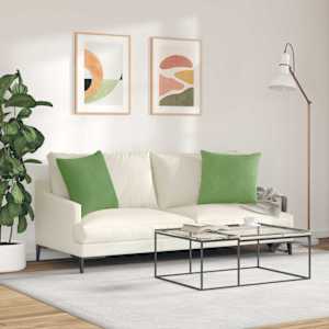 Pohovkové polštáře 2 pcs Světlá zelená 50 x 50 cm - obrázek 4