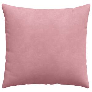 Pohovkové polštáře 2 pcs Růžová 50 x 50 cm Žebrovaná látka - obrázek 6