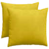 vidaXL Diivanipadjad 2 pcs Kollane 50 x 50 cm Korter kangas