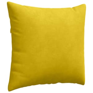 Pohovkové polštáře 2 pcs Žlutá 50 x 50 cm Žebrovaná látka - obrázek 5