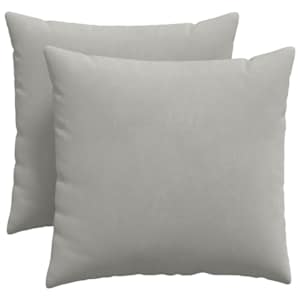 Pohovkové polštáře 2 pcs Světle šedá 50 x 50 cm textil - obrázek 2