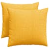 vidaXL Diivanipadjad 2 pcs Helekollane 50 x 50 cm Korter kangas
