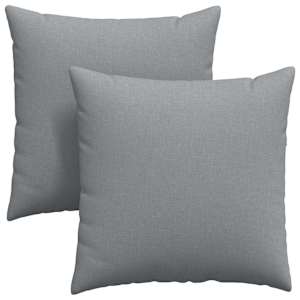 Pohovkové polštáře 2 pcs Světle šedá 60 x 60 cm textil - obrázek 2