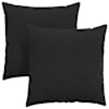 vidaXL Diivanipadjad 2 tk kangas Must 60 x 60 cm