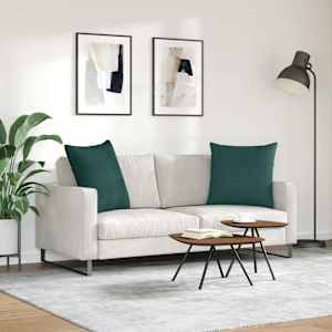 Pohovkové polštáře 2 pcs Tmavě zelená 60 x 60 cm textil - obrázek 4