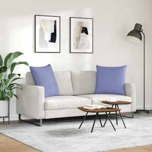 Pohovkové polštáře 2 pcs Modrá džínovina 60 x 60 cm textil - obrázek 4