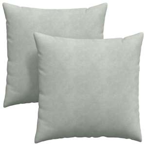 Pohovkové polštáře 2 pcs Světle šedá 60 x 60 cm Žebrovaná látka - obrázek 2